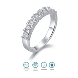 Admirable VVS1 Moissanite Diamonds Eternity Rings for Women - Engagement Promise Wedding Fine Jewellery Rings - The Jewellery Supermarket