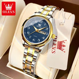 New Original Luxury Brand Stainless Steel Waterproof Quartz Women's Watches- Elegant Date Gift for Ladies