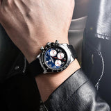 New Arrival Luxury Brand Rubber Quartz Chronograph Japan VK63 Movt Sapphire Glass Waterproof Watches for Men
