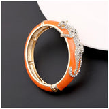 New Arrival Unique Special Leopard On the Enamel Bangle Statement Trendy Bracelet for Women - Party Prom Fashion Gift - The Jewellery Supermarket