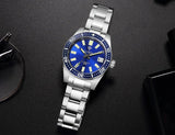 New 38mm Diver Mens Watch Japan NH35A Automatic Mechanical Sapphire Glass Date Luminous 200M Waterproof Wristwatch