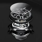 New Famous Brand Mechanical Watch - Men 30M Waterproof Luminous Steel Automatic Skeleton Dial Watch - The Jewellery Supermarket