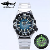 Monster Men's Diver Sapphire Crystal 20 Bar Waterproof Snowflake Blue Dial Watches