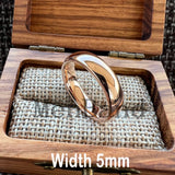 Rose Gold-Color Dome High Polished 2-10MM  Men Women Tungsten Carbide Wedding Rings