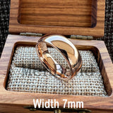 Rose Gold-Color Dome High Polished 2-10MM  Men Women Tungsten Carbide Wedding Rings