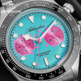 New Luxury Men Waterproof 100m Ceramic Bezel Luminous Steel Quartz Diver Watch