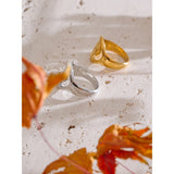 18K Gold Plated Trendy Conch Ocean Series Casting Fashion Charm Ring