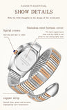 Snake Shape Design Exquisite Fashion Casual Waterproof Copper Band Wristwatch
