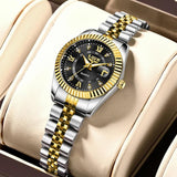 Top Brand Luxury Fashion Elegant Quartz Wristwatches, Creative Steel Waterproof Watches For Women - Ideal Gifts