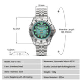 20ATM MIYOTA 8215 Top Accuracy 316L Steel Luminous Sapphire Diving Watches