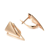 14 Karat Gold Filled Minimalist Geometric Personality Glossy Women's Dangle Earrings