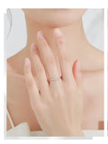 Fashion Sterling Silver AAAA Lab Created Diamond Simple Finger Stackable Ring