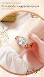 Fashion Elegant Original Quartz Drill Ring Dial Date Week Waterproof Luminous Ladies Wristwatches