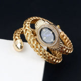 New Quartz Watch - Women Unique Snake Shape Wire Braidedn Bracelet Watches