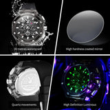 Top Brand Luxury Original High Quality Silicone Strap Waterproof Quartz Multifunction Fashion Trendy Wristwatches