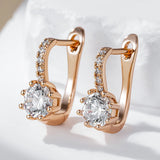 14 Karat Gold Filled Shiny AAA  Zircon High Quality Bridal Wedding Fine Jewellery Earrings