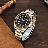 Popular Brand Waterproof Mechanical Automatic Men's Stainless Steel Sapphire Glass Writwatches - Best Gift