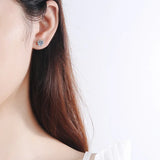 Dazzling 2ct 8mm Moissanite Diamond Studs 925 Sterling Silver Earrings