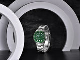 Top Brand New Men's Mechanical Watch NH35 Automatic Men's Sapphire Glass Ceramic Bezel Stainless Steel 10BAR Watch