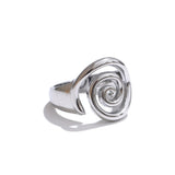 18K Gold Plated Trendy Conch Ocean Series Casting Fashion Charm Ring