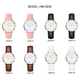 Best Price Top Brand Elegant Japan Quartz Movement Fashion Leather Strap Ladies Waterproof Wristwatches