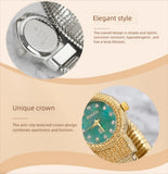 Luxury Snake Shape Quartz Watch Stainless Steel Strap Bracelet Wristwatch Watches