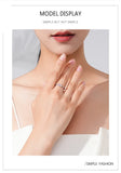 Romantic Dazzling Pink Heart AAAA Lab Created Diamond 925 Sterling Silver Ring