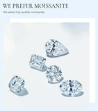 Stunning 3CT VVS1 D Colour Big Moissanite Diamond Double CZ Heart Ring Fine Jewellery