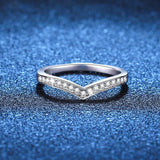 Stunning  VVS1 D Colour 100% Moissanite Diamond Eternity 925 Sterling Silver Wedding Engagement Rings for Women