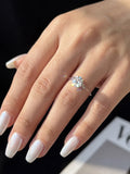 Fashion 1 carat VVS1 D Colour Moissanite Diamond Transparent Fishing Line Rings