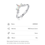 Sterling Silver AAAA Simulated Diamonds Fashion Crown Ring For Women - Wedding Engagement Fine Jewellery - The Jewellery Supermarket