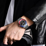 Classic Luxury Brand Mechanical Sapphire Crystal Luminous 200m Waterproof Stainless steel Men's Wristwatch, Best Gift