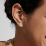 Sparkling 0.5-1-2 Carat Moissanite Diamonds Unisex Silver Stud Earrings