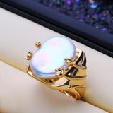 Elegant Natural Freshwater12-16mm Big Baroque Pearl Silver Gold Colour Ring