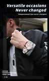PLAYBOY Top Brand  New Original Fashion High Quality Silicone Strap Multifunction Quartz Watch for Men