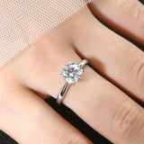 Sparkling GRA Certified Moissanite DiamondS Engagement Wedding Ring Sets for Women S925 Sterling Silver Fine Jewelry