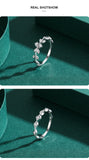 Selection of Silver Popular Irregular Stackable AAAA Lab Created Diamond Rings