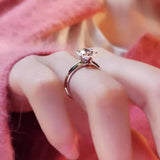 Six Claws Solitaire 0.5/1/2/3/5ct D Colour Moissanite Diamonds Engagement Rings S925 Sterling Silver Fine Jewellery