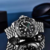 Luxury Famous Brand Sapphire Glass AR Coating Automatic with New Japan NH34 GMT Men Mechanical Watches for Men