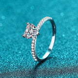 Amazing Custom 1CT Heart Design Rhodium Plated High Quality Moissanite Diamonds - Fine Jewellery