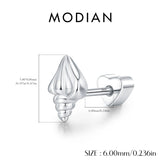 Multi -Styles 925 Silver Geometric Moissanite Heart Screw Stud Helix Earrings