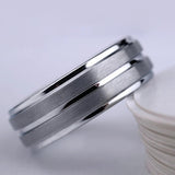 New Arrival Charm Jewellery Groove Band 8mm Tungsten Carbide Wedding Rings for Men Size 8-13