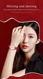 New Luxury Brand with Zircon Diamonds Butterfly Style Luminous Waterproof Quartz Ladies Watches, Ideal Present