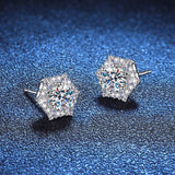 Wonderful 0.5ct 5mm Moissanite Diamonds Earrings for Women S925 Sterling Silver Fine Jewellery for Women - The Jewellery Supermarket