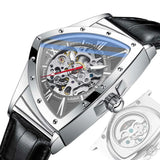 Leisure Hollow Triangle Design Fashion Automatic Movement Mechanical Mens Wristwatches. Luxury WatchesMen Gifts