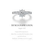 Excellent VVS1 D Colour Moissanite Luxury Halo Sterling Silver Sparkling Rings
