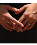 Minimalist Stackable VVS1 D Colour Moissanite Rings 925 Sterling Silver Ring