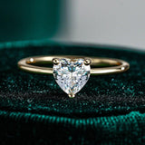Terrific 1Carat Princess Cut Moissanite Solitaire Diamond Rings Silver 18K Gold Plated Wedding Engagement Jewellery