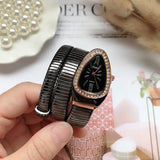 Popular Creative Snake Shaped Women's Quartz Analogue Watches - Women's Bracelets Personalized Wristbands For Women
