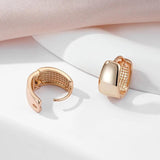 Outstanding Polished 14K Rolled Rose Gold Hoop Earrings For Women - Classic Versatile Daily Wear Fine Jewellery